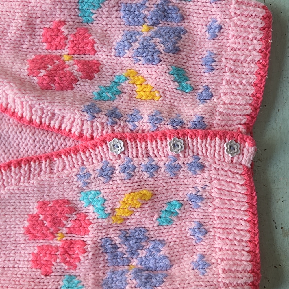 🌸 Vintage MINE ALONE Cardigan - Picture 4 of 5